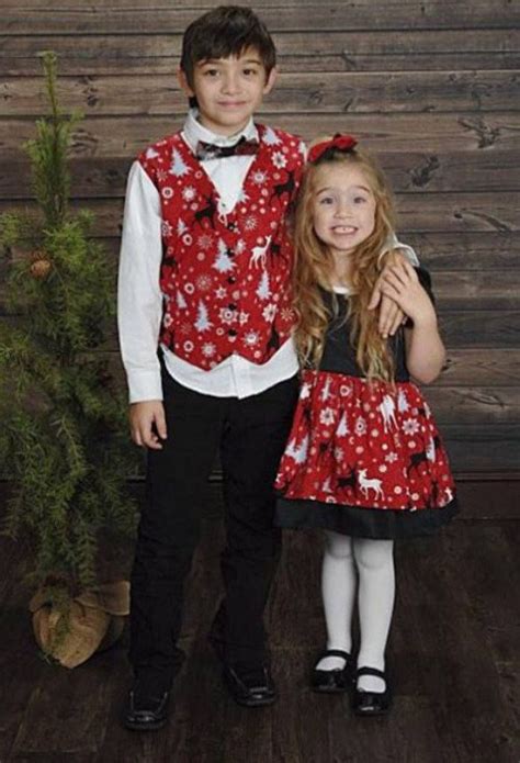 Festive Tutus and Bowties - Christmas Outfits for Siblings